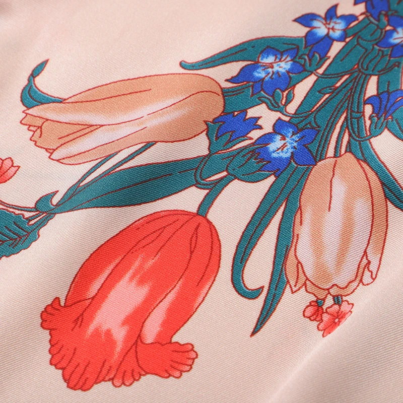 Женское вечернее платье рубашка AELESEEN розовое элегантное модельное с длинным