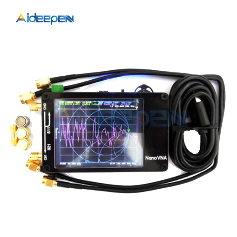 Векторный сетевой анализатор NanoVNA антенный коротких волн HF VHF UHF 50 кгц 240 МГц