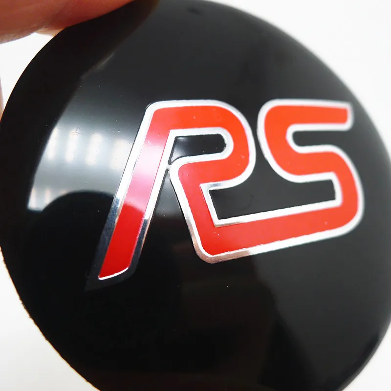

4pcs 56mm For Ford RS Wheel Center Cap Sticker Emblem Logo Badge Aluminum 3D