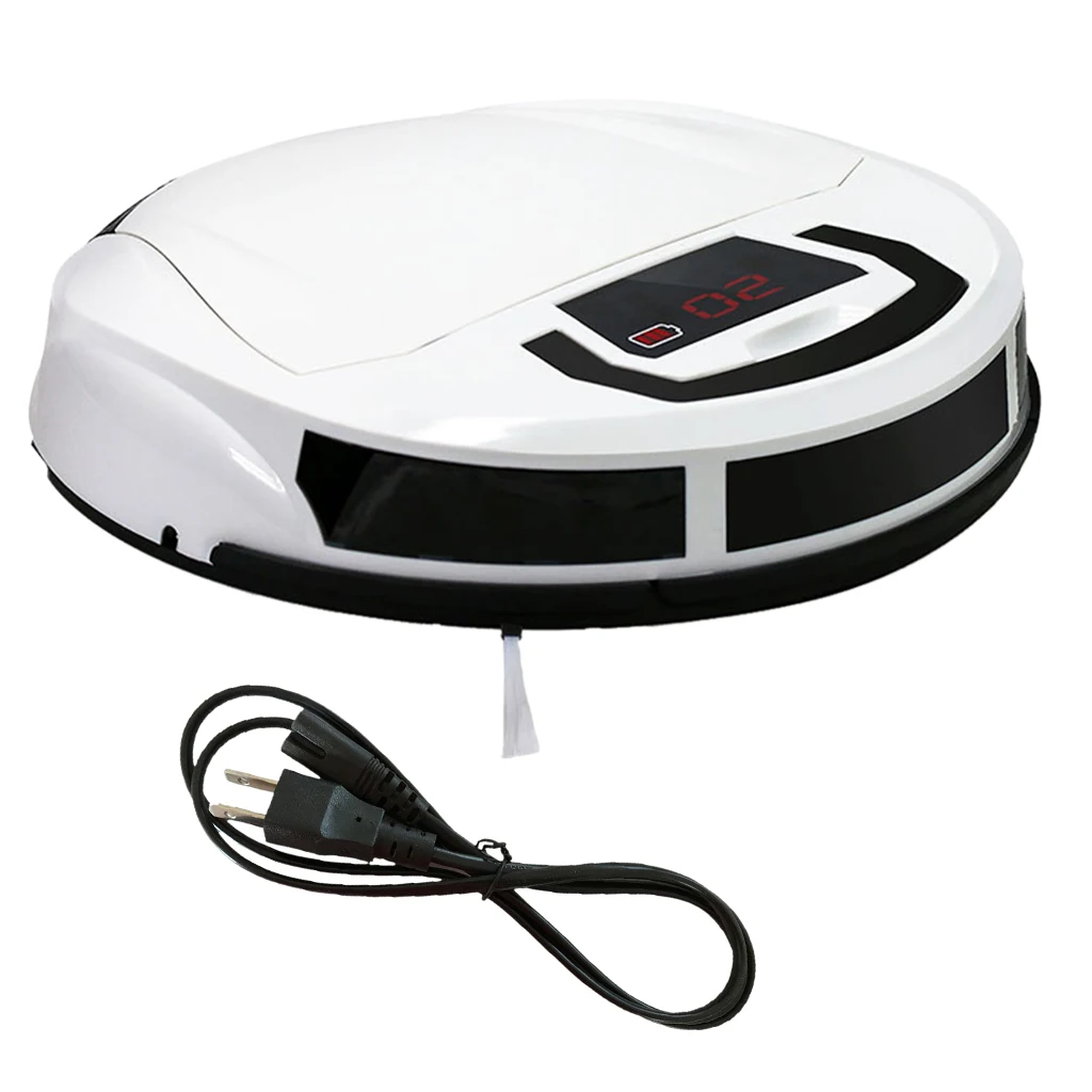 

Cordless Intelligent Robotic Vacuum Cleaner Dust Catcher Floor Carpet Dust Mites Hair Catcher Sweeping Machine US Plug