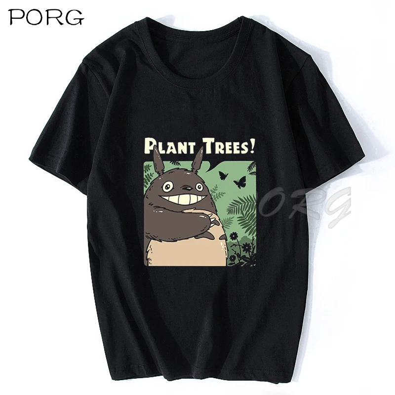 

My Neighbor Totoro Japanese anime cartoon summer T-shirt men and women short-sleeved T-shirt top 2021 printing