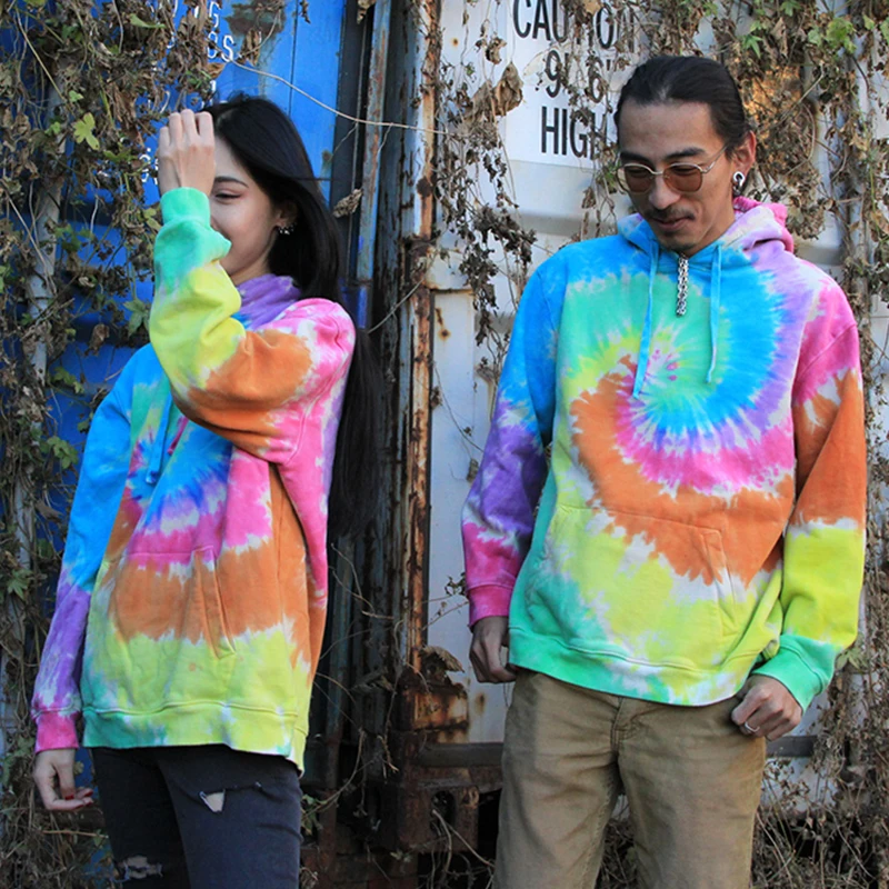 Ручная работа галстук краска Классический Вихрь Радуга красочный скейтборд