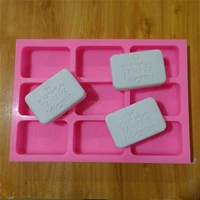 9cavity custom wax melt mold with brand logo design rectangle waxmelt mould silicone flexible easy demould wax melt molds
