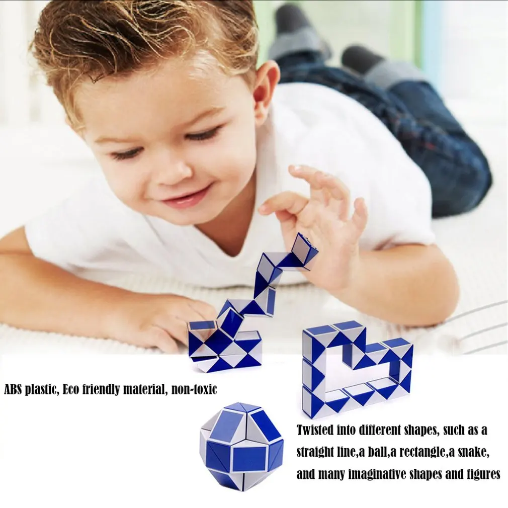Mini puzle m&aacute;gico de 24 cu&ntilde;as para ni&ntilde;os y adultos, juego de cubo giratorio, juguete educativo, juguete para regalo-4