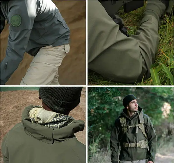 Камуфляжная охотничья одежда из кожи акулы мягкая оболочка скрытый Tad V 4 0 уличная