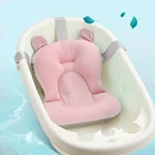 Коврик для ванны для новорожденных мультяшный портативный Мягкий Коврик для ванны для ребенка регулируемый поддерживающий Коврик для ванны