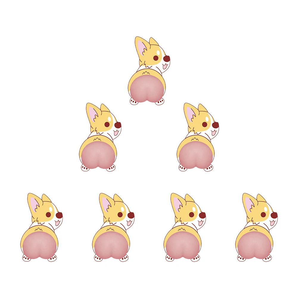 

3D наклейка для автомобиля Corgi прикладом, сделай сам, творческие милые наклейки на автомобильное окно, зеркало, водонепроницаемая защита от ц...