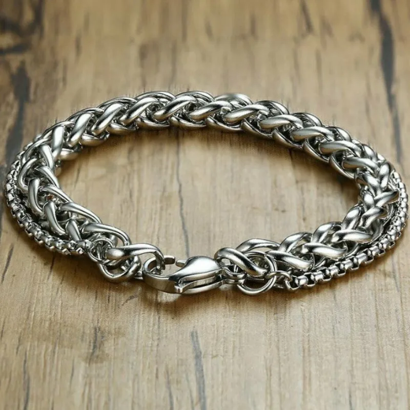 

New Personality Silver Men's Titanium Steel Bracelet