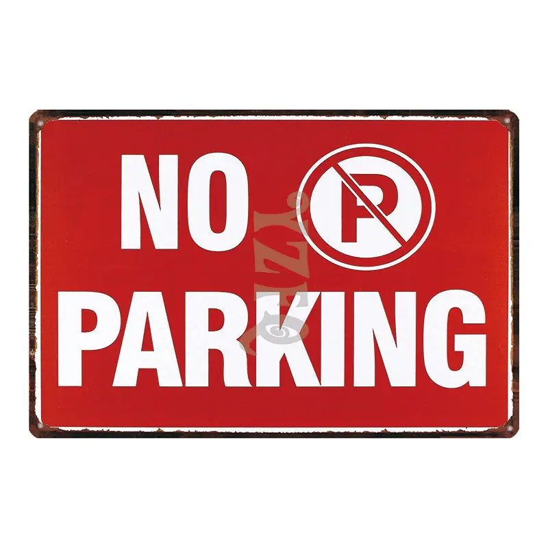 Notice Sign Restroom Poster Plaque Metal Vintage Exit Advertising Wall Poster Bar Shop Art Home Decor Cuadros DU-3300A - Color: DU-3317