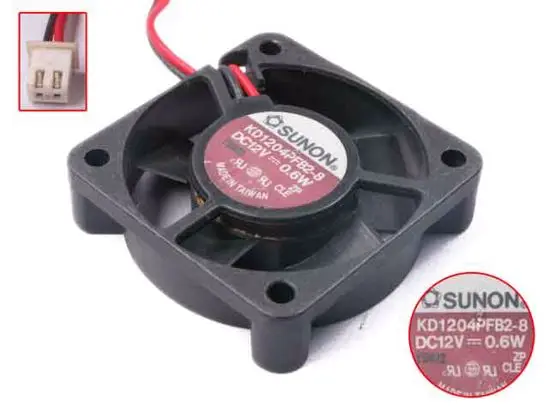 

SUNON KD1204PFB2-8 DC 12V 0.6W 40x40x10mm Server Cooling Fan