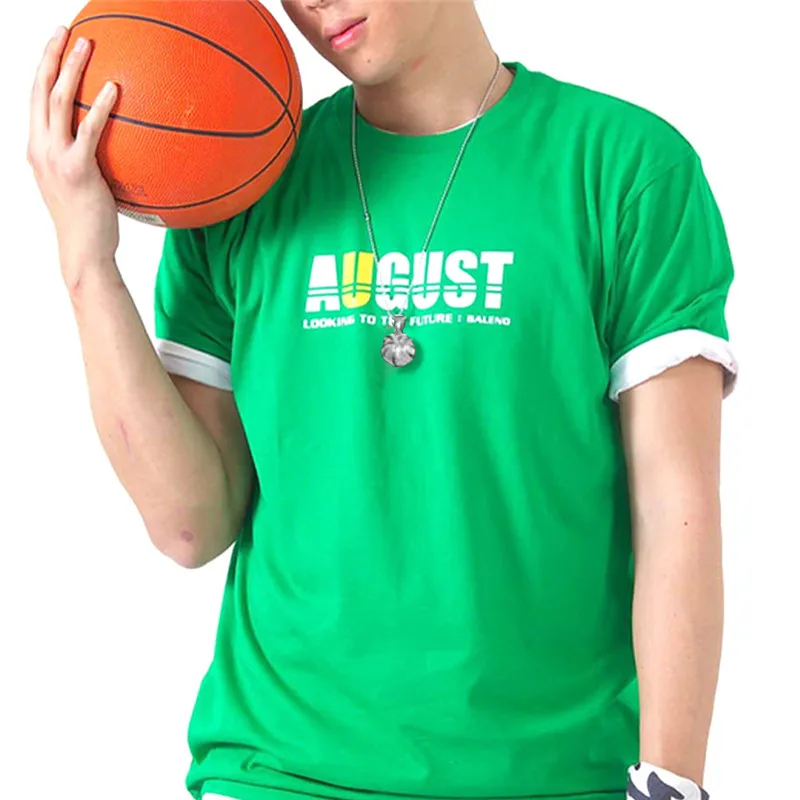 3D баскетбольное ожерелье подвеска из нержавеющей стали цепь для мужчин фанаты