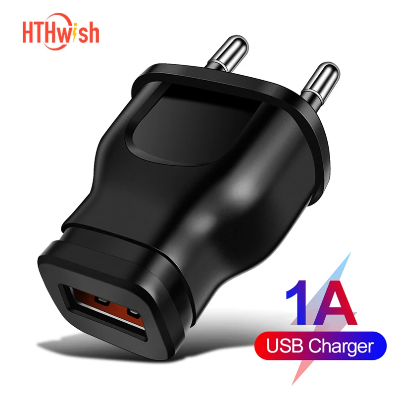 

5V 1A USB charger Mobile phone charger European EU US Plug AC Travel Wall Charging Power Adapter For Apple iPhone Xiaomi Samsung