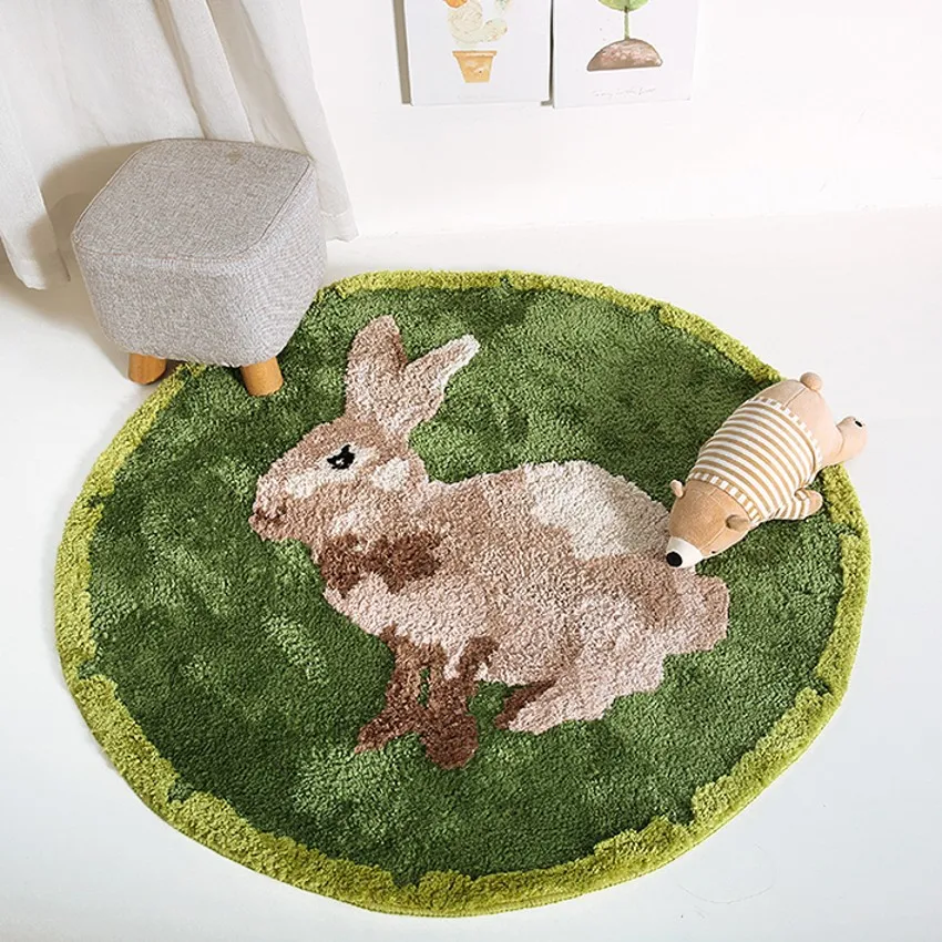 Напольный коврик из полиэстера с круглым 3D рисунком толщиной 2 см для палатки