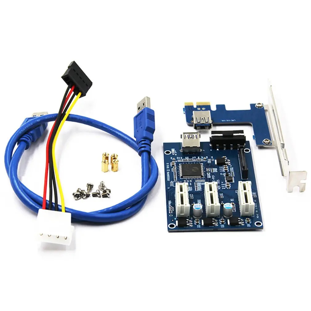 

Комплект расширения PCI-E X1-3PCI-E X16, 1 для 3-портового PCI Express, усилитель концентратора, 6-контактная Sata USB-карта расширения