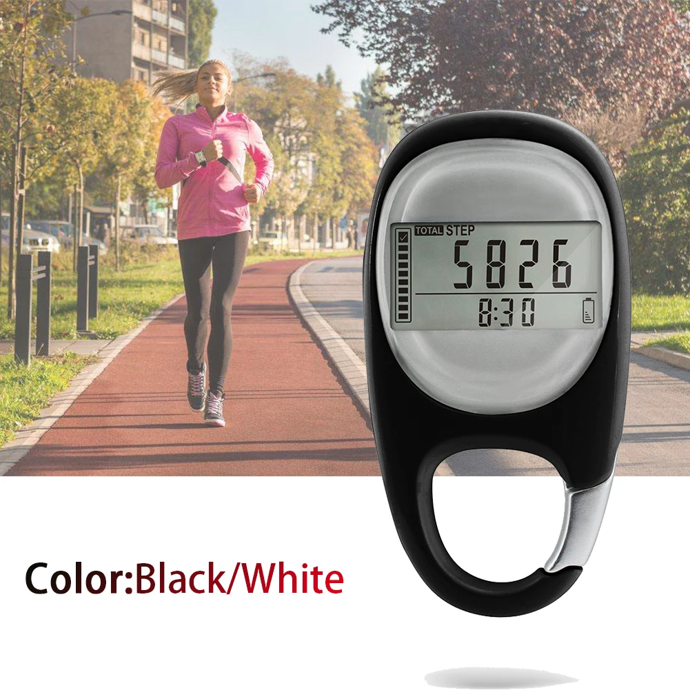 

3D Induction Calorie Pedometer Portable Step Counting Accurate Multi-function Mini Fitness Walking Distance Exercise Digital