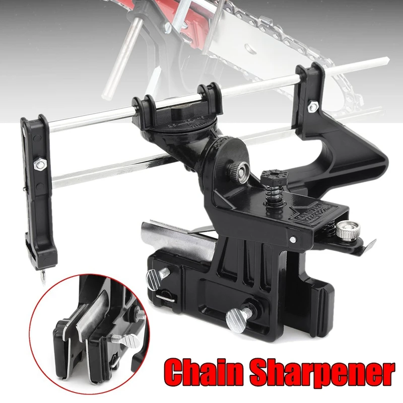 

Professional Bar Mounted Chainsaw Chain Sharpener Tool Locks In Filling Angle And Depth Control Setting Precision Sharpening