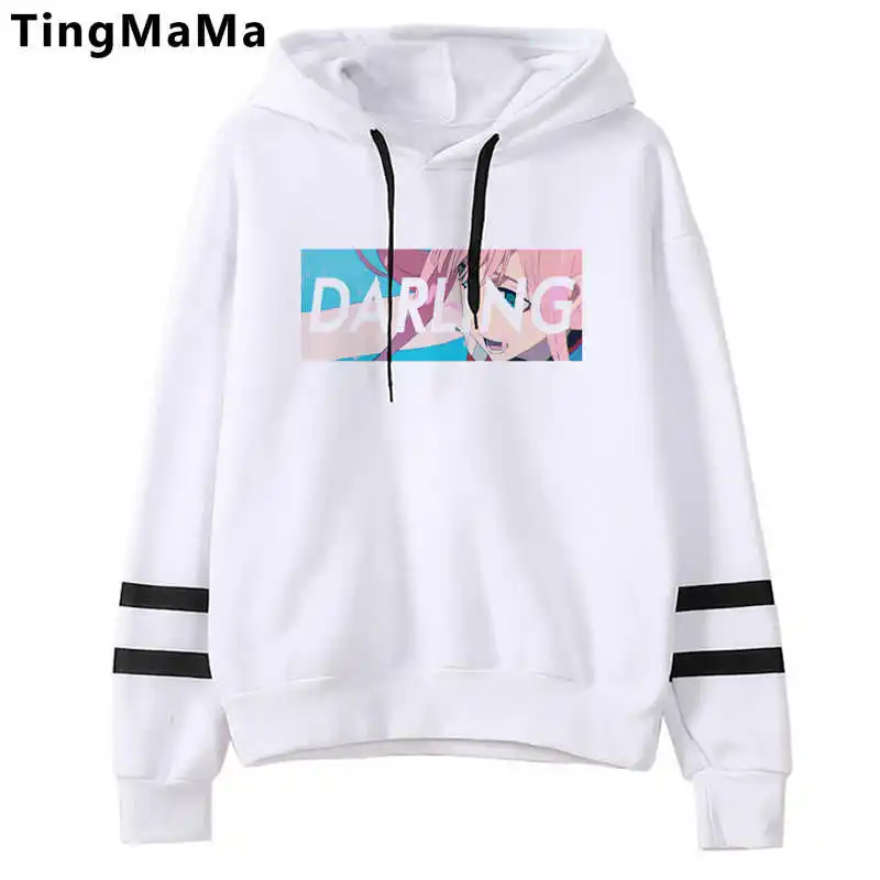 

Darling in the Franxx Zero Two hoodies men printed Ulzzang streetwear printed men hoody Oversized