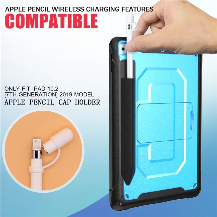 Чехол-карандаш для ipad 7, для apple ipad 10,2,, детский противоударный чехол со сборкой, подставкой, A2197, слот для стилуса, планшета
