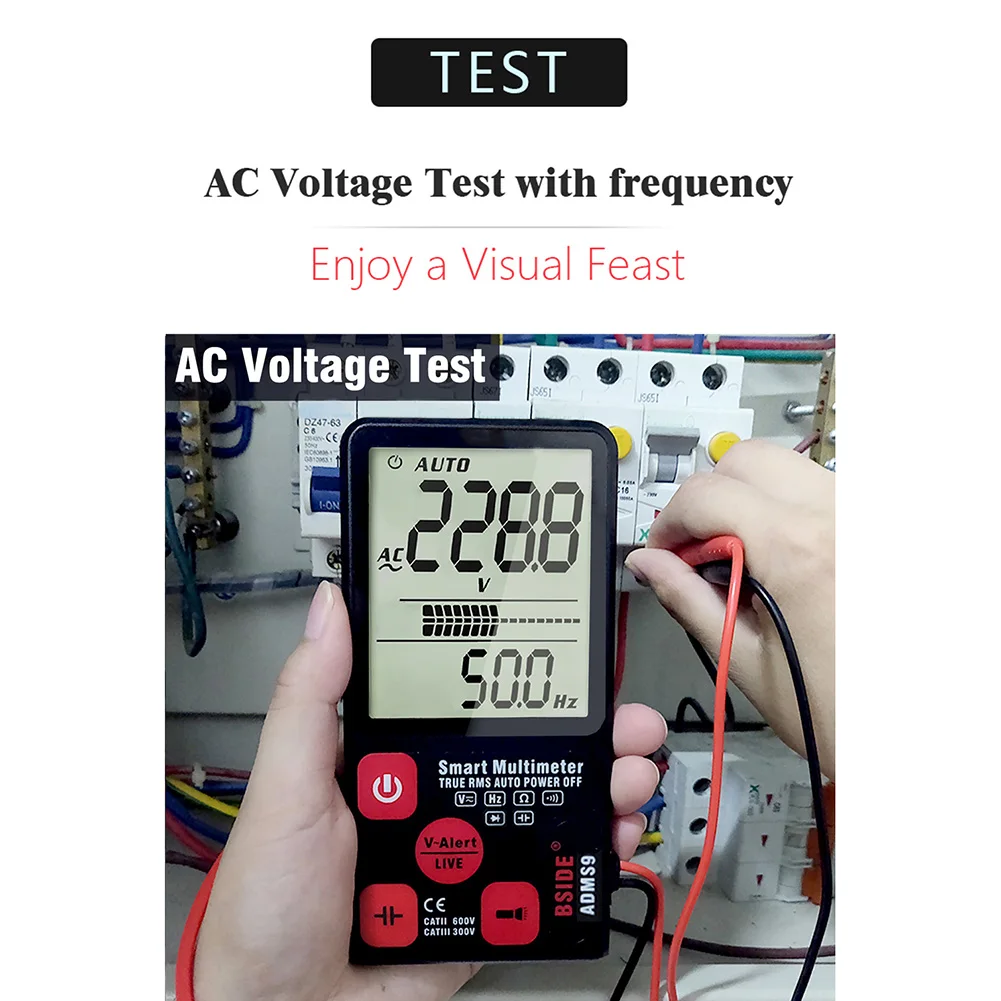 Умный Автоматический цифровой мультиметр 3 5 дюймов Большой экран дисплей