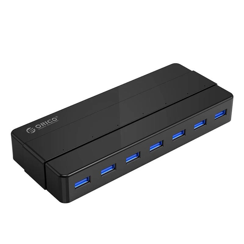 ORICO концентратор USB 3 0 7 портов с 12 В адаптер питания OTG разветвитель для ноутбуков