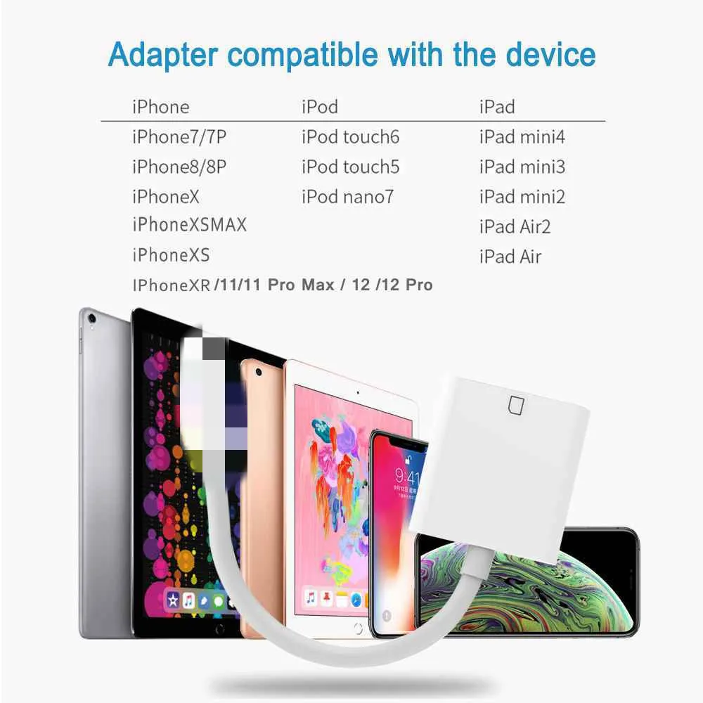 Фото Sd-кард-ридер Sindvor Micro SD OTG Смарт-камера кард-ридер для адаптера Lightning iPhone iPod карты Sd-кард-ридер Sindvor Micro SD OTG Смарт-камера кард-ридер для адаптера Lightning iPhone iPod карты