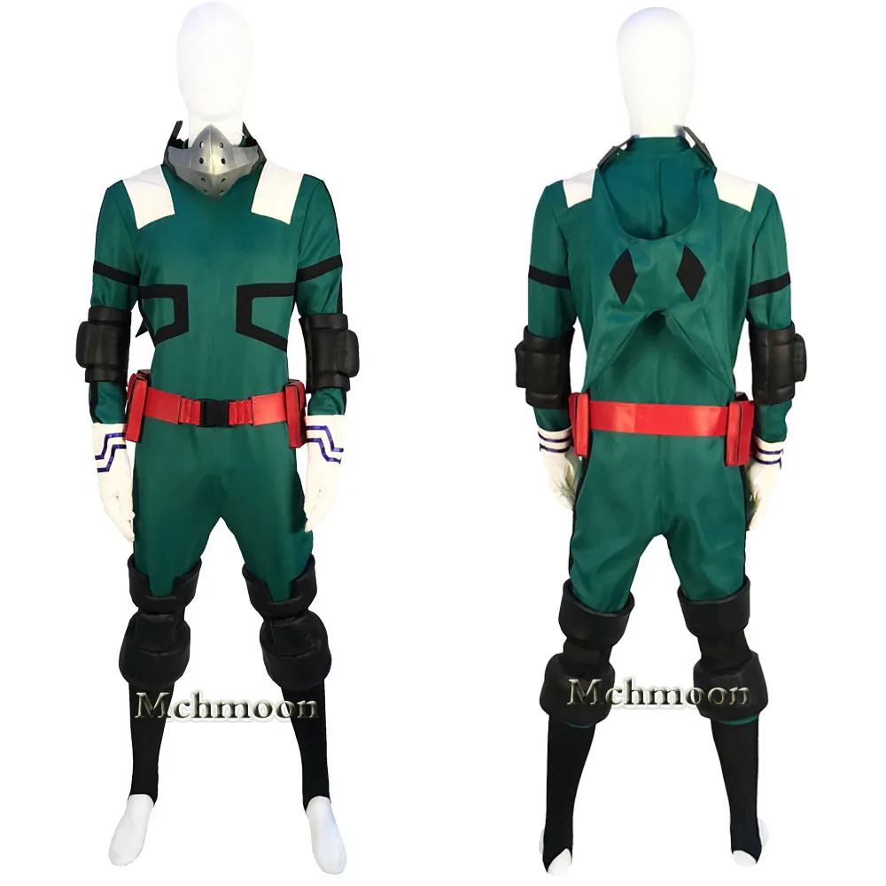 

Hot My Hero Academia Izuku Midoriya Costume Boku No Hero Academia Deku Batting Suit Halloween Uniforms Cosplay Costume