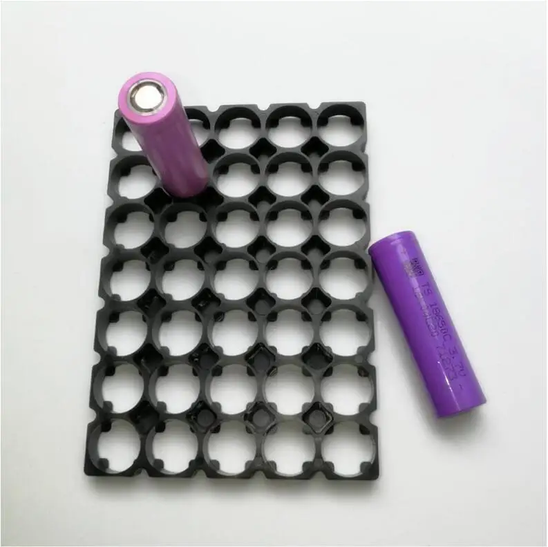 

500pcs/lot MasterFire 5*7 Cell 18650 Battery Spacer Radiating Shell Plastic Heat Holder Bracket Batteries Storage Box Brackets