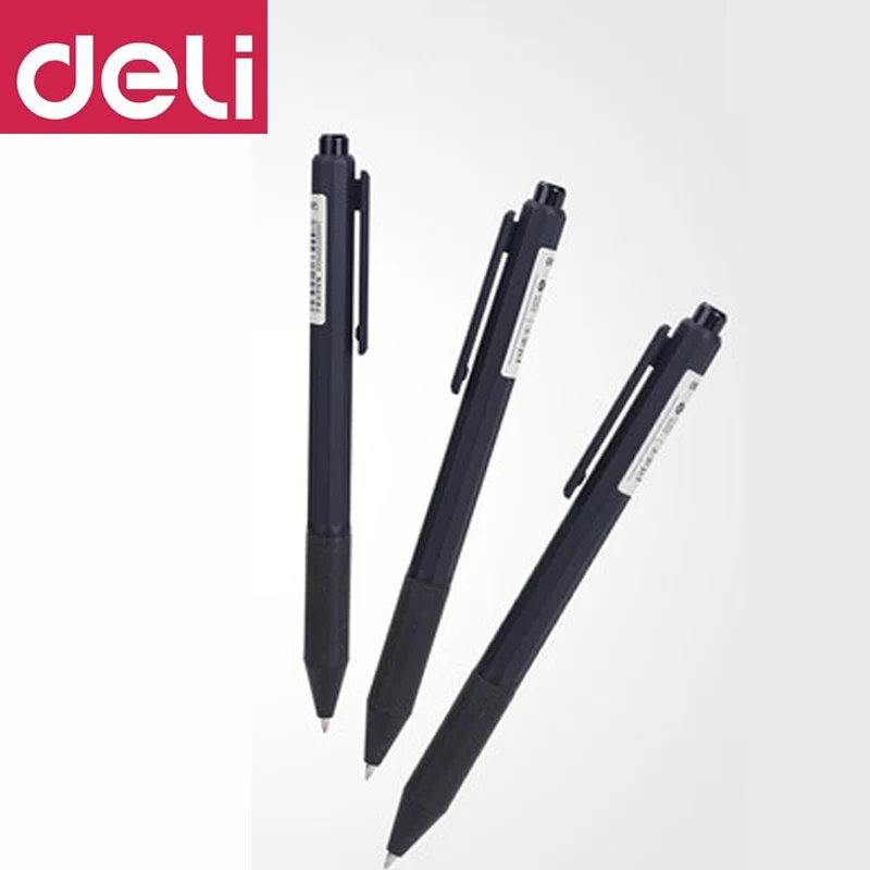 

DELI Quick-drying Gel Pen 12 Pcs A109 Business Office Signature Pen 0.5mm Student Exam Dedicated Press Water Pen Writing Tool