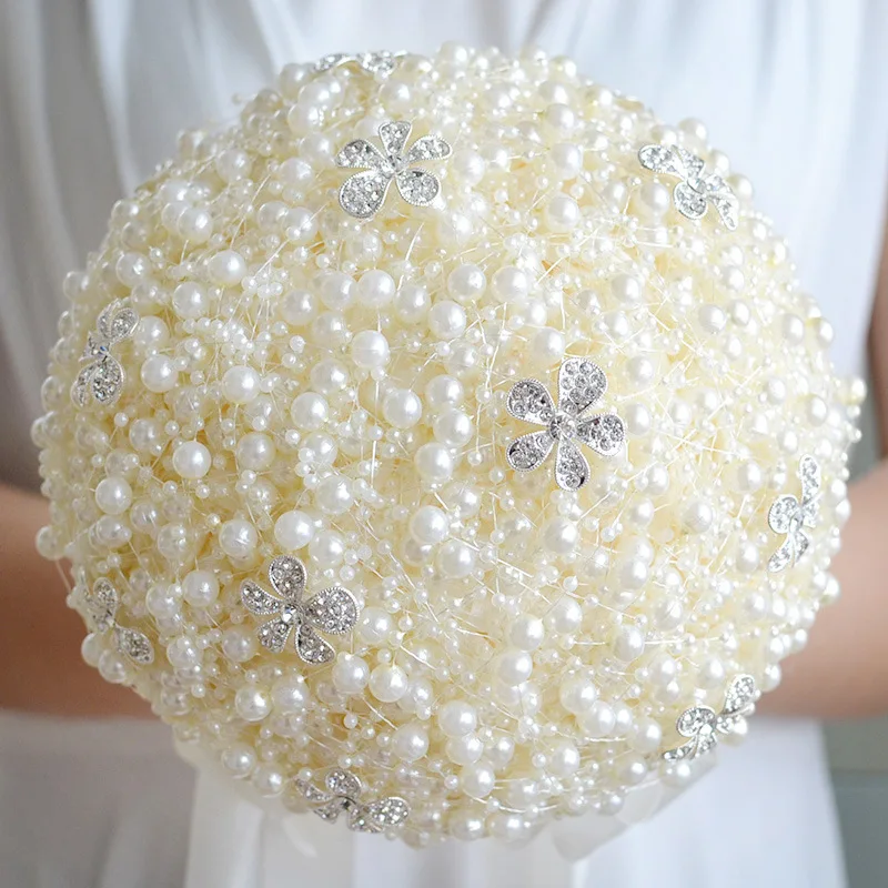 

Pearls Wedding bouquet Bridal bouquet Bride flowers Bridesmaid Bouquet Wedding accessories