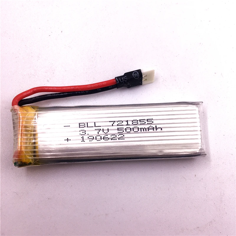 Bater&iacute;a mejorada para helic&oacute;ptero de control remoto, accesorios de repuesto para WLtoys V930 V977/ XK K110, 3,7 V, 500mAh, 30C, 5 uds.-4