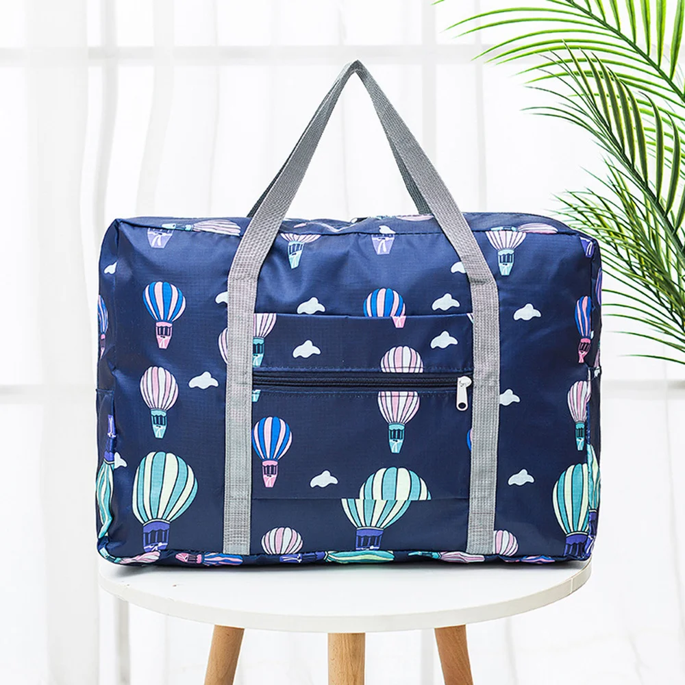 

1pc Foldable Portable Waterproof Large Capcaity Travel Clothes Storage Bag Container Organizer (Navy Stars)