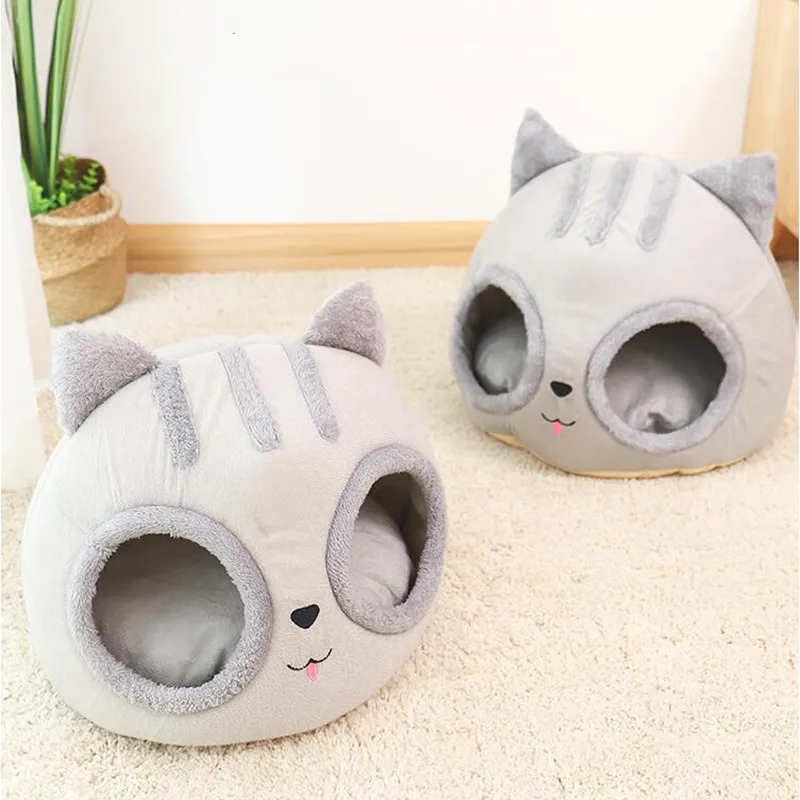 

Removable Cat Bed House Semi-Enclosed Pet Cat Litter Kennel Deep Sleeping Mat Pet House Kitten Pet Supplies Cama Perro