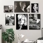 Самоклеящаяся настенная наклейка, изображения Мэрилин Монро, украшение для гостиной, плакат, печать, Настенная картина, обои для домашнего декора