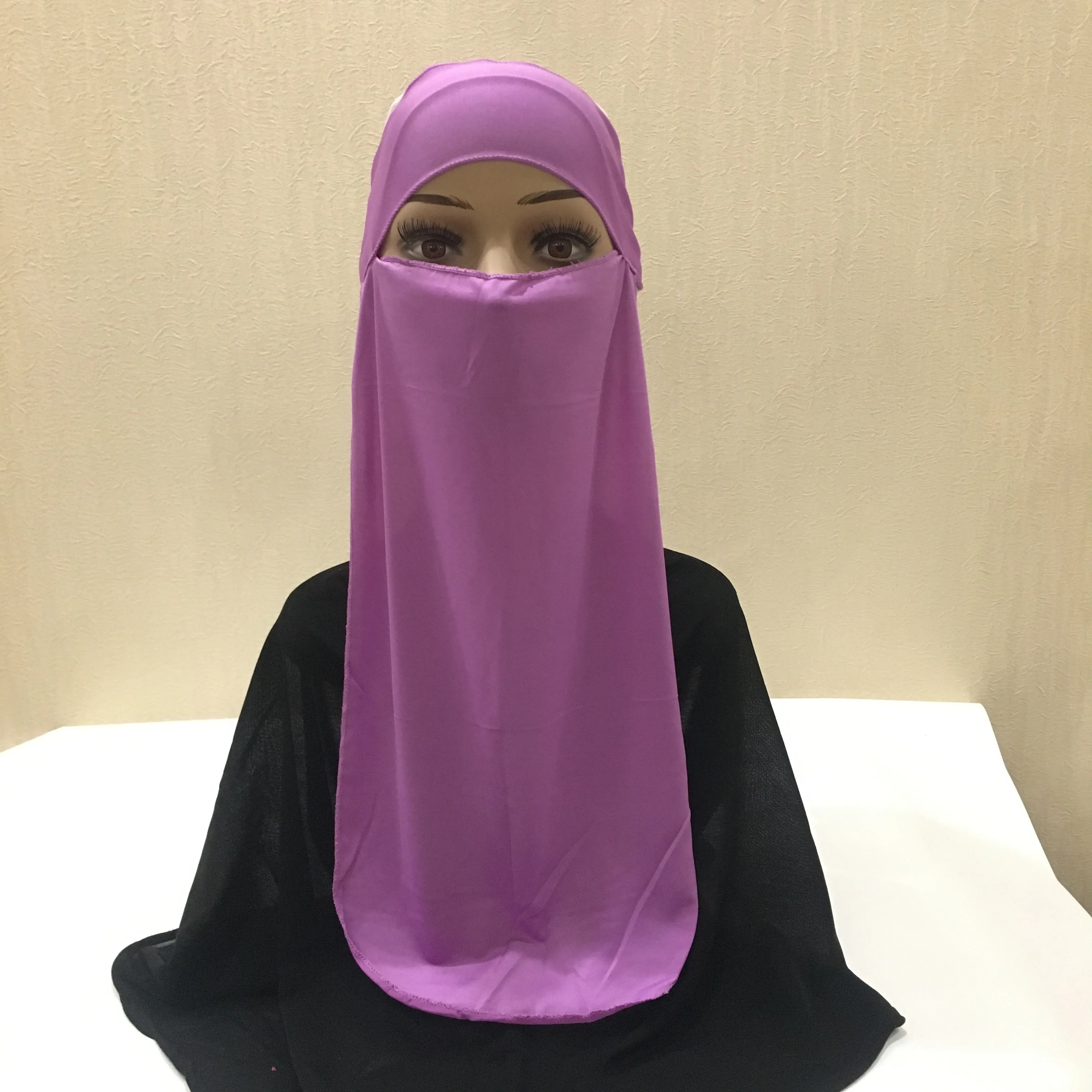 Высококачественная мусульманская вуаль Niqab H212 однослойная ткань мерил маска для