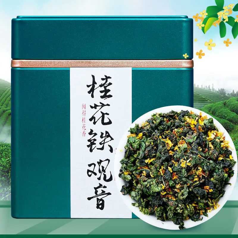 

Osmanthus Flowers Tieguanyin Oolong Tea, Strong Fragrance, Anxi Tieguanyin Flower Tea Gift Box