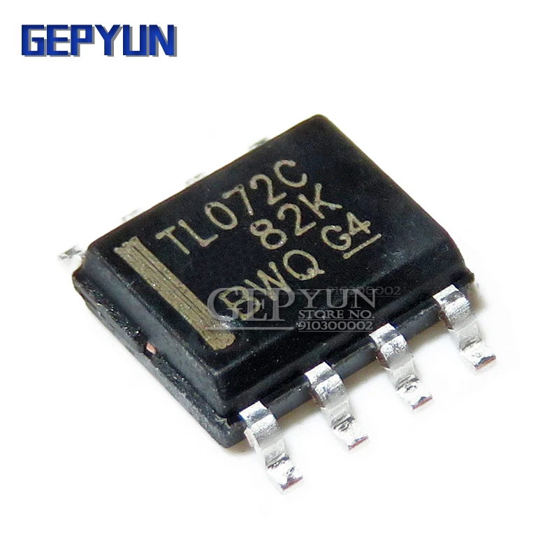 10 шт. TL072CDR TL072C SOP8 SOP TL072 SMD с низким уровнем шума JFET-INPUT оперативный усилитель Gepyun