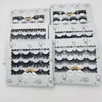 handmade curly 25mm false eyelashes thick long soft vivid 10 pairs mink fake lashes set with tweezer 30 setslot dhl free