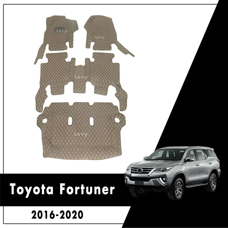 Коврики для Toyota Fortuner 2022 2021 2020 2019 2018 2017 (7 сидений) автомобильные коврики аксессуары