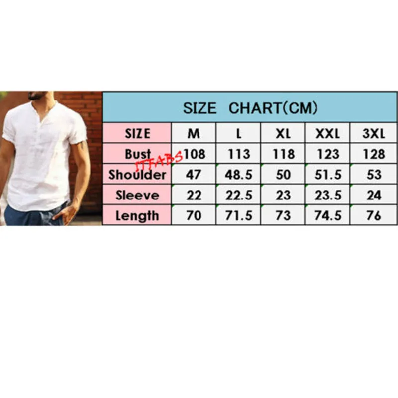 

UK Men's Linen Short Sleeve Summer Solid Shirts Casual Loose Dress Soft Tops Tee