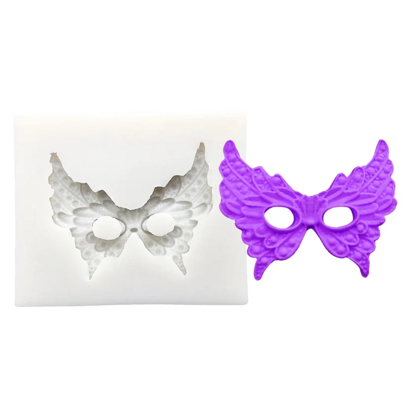 

Бабочка маска Силиконовая Форма Fondant (сахарная) шоколад мастика пресс-форма для тортов декоративные инструменты для выпечки