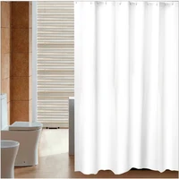 modern solid white shower curtain waterproof mildew proof bathroom curtain washable eco friendly bath screen home bathroom decor