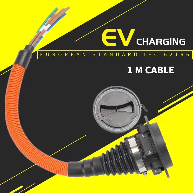 EVSE Тип 2 штепсельная розетка с кабелем для электрического транспортного средства