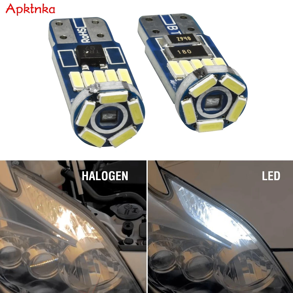 Светодиодные лампы для Toyota Prius 2004-2015 T10 W5W 15 SMD светодиодные габаритные огни