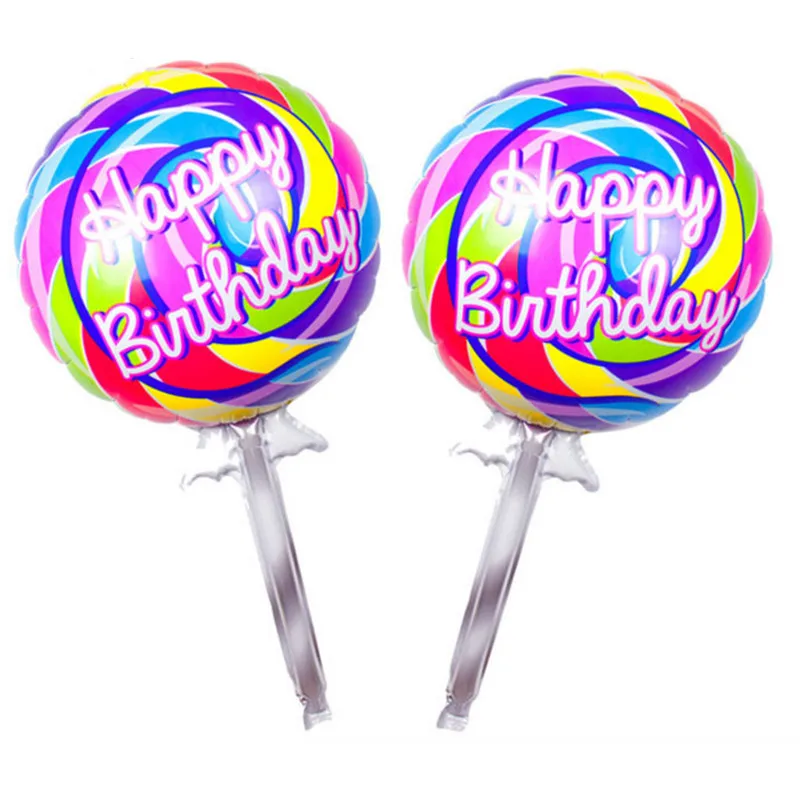 1 шт. большие разноцветные воздушные шары в виде леденца 110 х60 см | Дом и сад