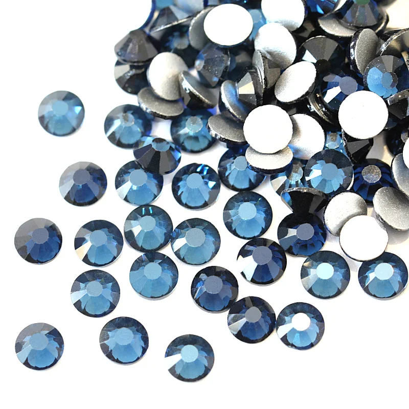 Блестящие SS3 SS34 Стразы для дизайна ногтей Монтана блестящие стразы с плоской