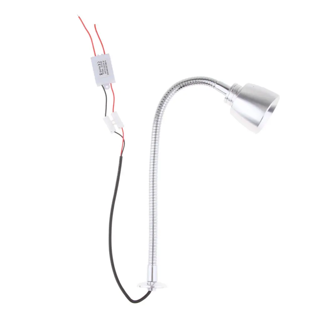 

2W 6000K LED FLEXIBLE GOOSENECK READING CHART/MAP LIGHT FOR BOAT