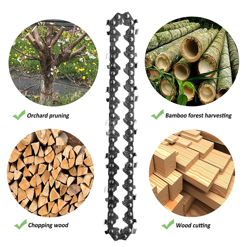 

Replacement 4-Inch Saw Chain for Cordless Electric Protable Battery Handheld Chain Saw T3EA