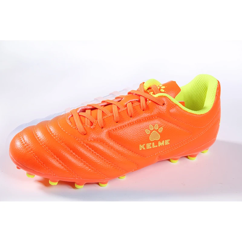 Orange KELME/футбольные бутсы для детей; Искусственная трава; подошва AG; профессиональная обувь для соревнований; тренировочные бутсы; 68833126 - Цвет: Orange
