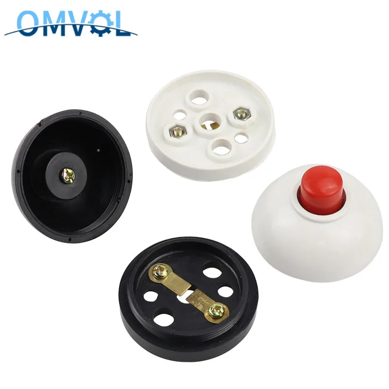 1 шт. кнопочный переключатель Белый Черный Звонок ниппель | Обустройство дома