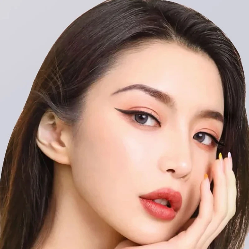 2 в 1 жидкая подводка для глаз и шелковая тушь ресниц водоСТОЙКАЯ потовая